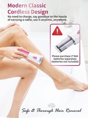Glabrouse Skin Epilator, Glamorous Epilator for Face, Pink
