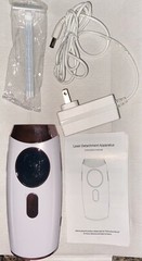 Permanent hair removal For Men & Women 999,999 Flashes Rose Gold/White-No Box.