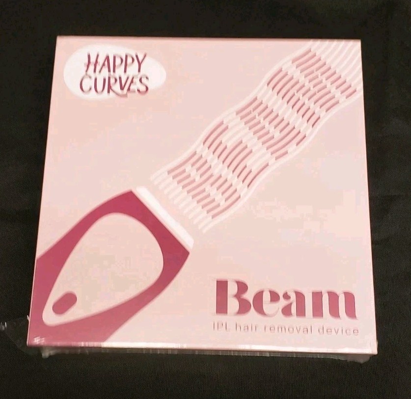HAPPY CURVES Beam IPL Laser Hair Removal Device At-Home Permanent Body Hair NEW