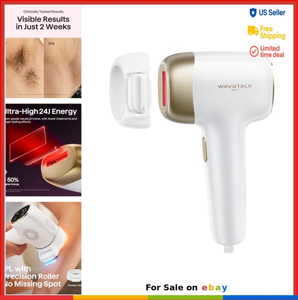 IPL Laser Hair Removal Device 24J Dual Pulse Ice Cooling Face Body Bikini