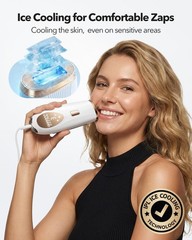IPL Laser Hair Removal for Women and Men, At-Home Painless Device White