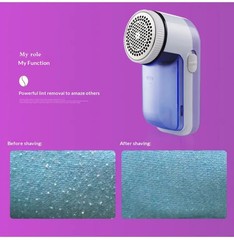Portable Electric Lint Remover Fabric Shaver Clothes Fuzz Bobble Remover Blue