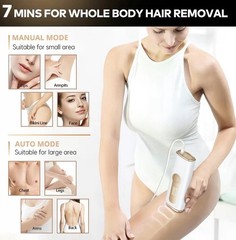LYSMOSKI KA10 ICE-COOL IPL Hair Removal Device Cooling White/Gold 9 Settings