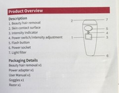 VEYFUN Depilator Hair Removal for Women with 5 Intensity Levels, 2 Flash Modes