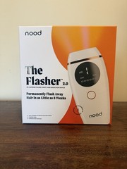 Nood The Flasher 2.0 IPL Hair Removal Device White LCD Display FDA-Cleared