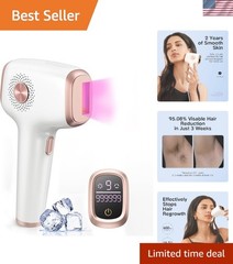 Revolutionary IPL Hair Removal with Ice Cooling – Elegant Rose Gold Finish