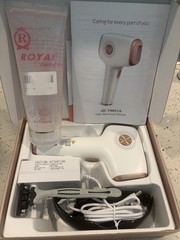 ROYAI IPL Hair Removal Device JD-TM016 with Facial Gel, White Rose Gold, Corded