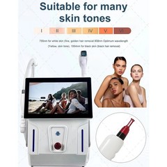 Professional 2 In 1 Diode Laser Hair Removal Machine Picosecond Tattoo Removal