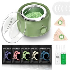 Waxing Kit – TIKESI Wax Warmer for Hair Removal, Hard Wax Kit with 14oz 5 Bag…