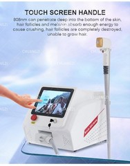High-quality 755/808/1064nm laser hair removal device, painless hair removal.