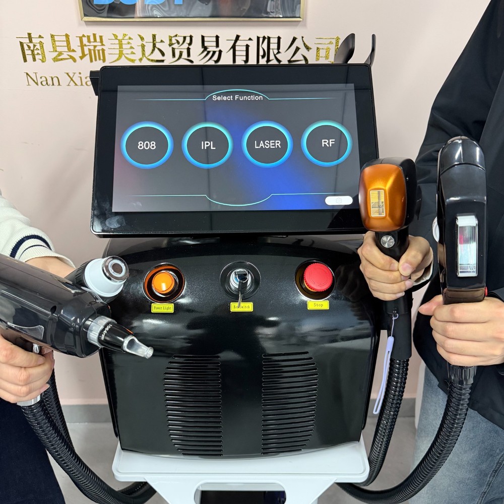 4-In1 IPL Diode Laser Hair Removal Pico Nd Yag Picosecond Tattoo Removal Machine