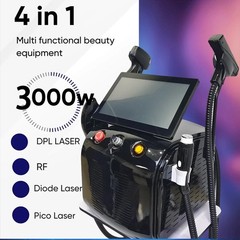 4 IN 1 4 Wave Diode Laser ND:YAG RF Diode Laser Hair Removal Machine 3000w