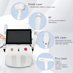 4-in-1 Diode Laser Pico IPL RF Hair Removal Skin Rejuvenation Tattoo Removal
