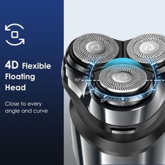 Abgab Electric Rechargeable Shaver For Dry Electric Razor Ipx7 Waterproof