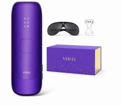 IPL Laser Hair Removal Device w/ Ice Cooling – Painless Full Body, Purple Vitaly