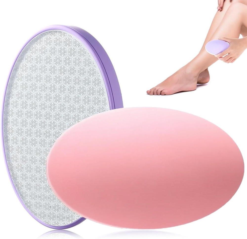 2PCS Premium Crystal Hair Eraser, Reusable Crystal Hair Remover Painless Exfolia