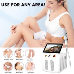 808 laser hair removal device, body, face, underarm cooling head, white