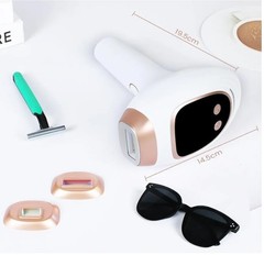 LIVGLO 3-in-1 IPL Hair Removal Device, Ice Cooling Laser Hair Remover with HR