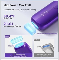 Vitaly Sapphire Ice-Cooling IPL Hair Removal for Fast Full-Body Results Sealed