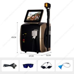 Diode Laser Hair Removal Machine Ice Titanium Fast Hair Epilator 755 808 1064nm