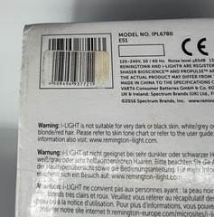 Remington IPL6780 iLIGHT Pro IPL Hair Removal System Unisex Tested IOB