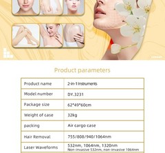 2-in-1 808NM Diode Laser Hair Removal Device & Picosecond Laser Tattoo Removal