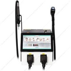 New 2-in-1 Diode Laser Hair Removal 4-Wave 10 Bars & Pico Tattoo Removal Machine