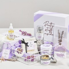 Mothers Day Gifts for Mom Spa Bath Gift Baskets Purple -Spa Women