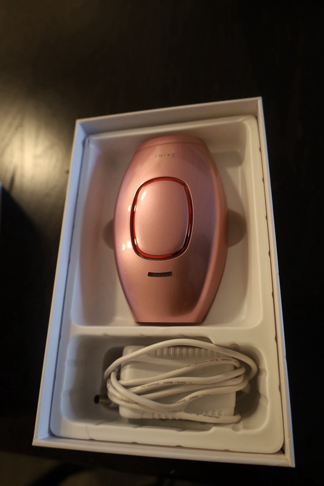 SKINI IPL Hair Removal Device, Pink, Corded Electric Power Source