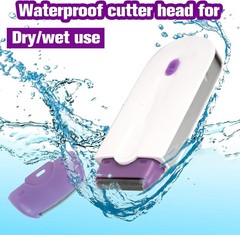 Laser Shaver for Women, Portable Painless Hair Touch Removal Tool, Purple