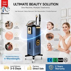 4000W 2-IN-1 Diode Pico Laser Ice Painless Hair & Tattoo Removal Salon Machine