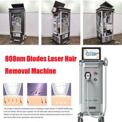Diode 808nm Laser Hair Removal Machine For Skin Rejuvenation Wind+water+TEC