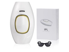 IPL Hair Removal Device, 5 Energy Levels, Auto/Manual Modes, Includes Sunglasses