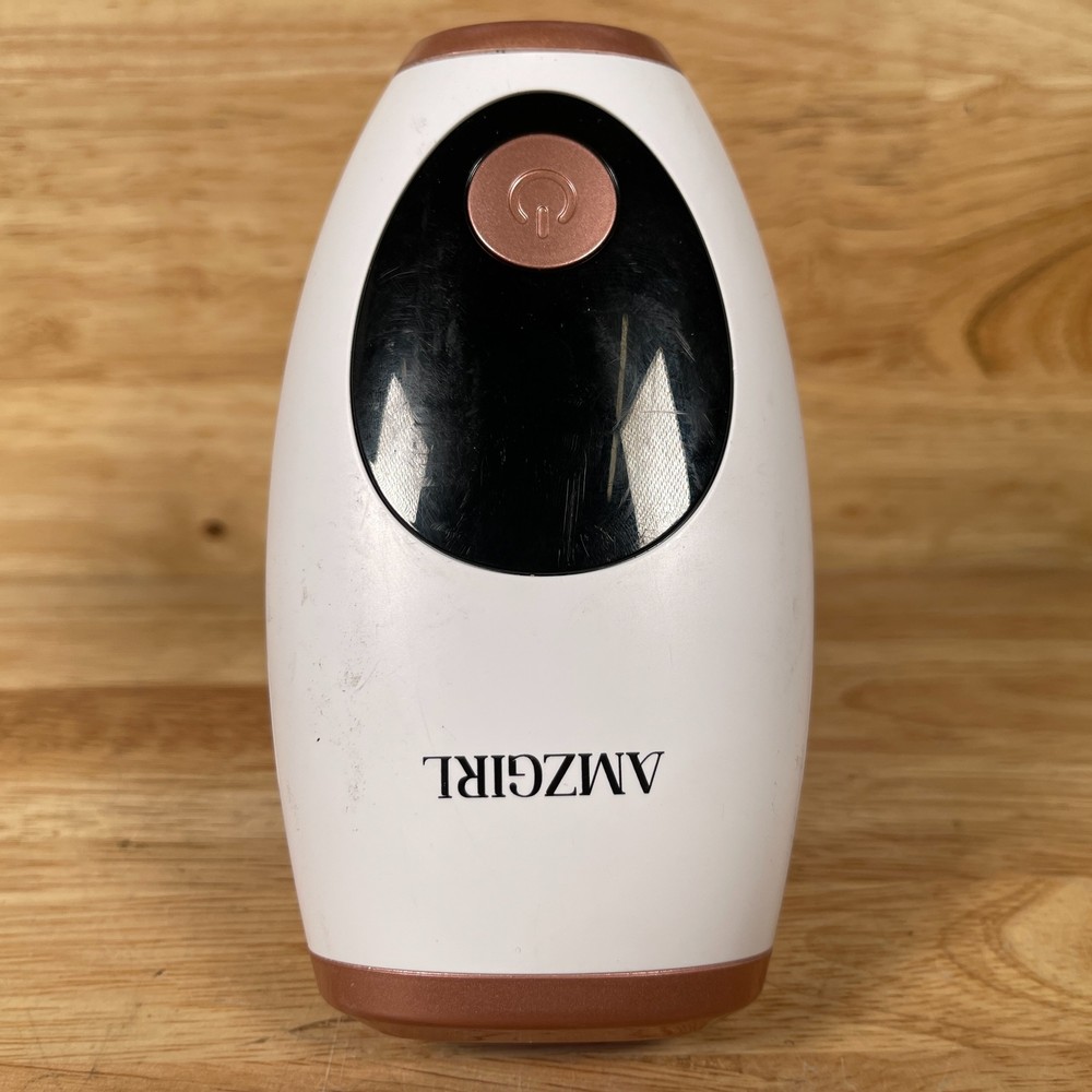 AMZgirl Women’s White & Rose Gold Handheld Laser Permanent Hair Removal Device