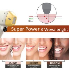 Ice Titanium Painless Permanent Hair Removal Diode Laser 755 808 1064nm Machine