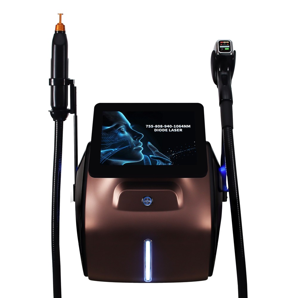 2 in 1 Diode Laser Hair Remova Ice Painless Picosecond Laser Tattoo Removal Spa