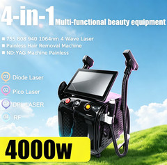 Mecavie 4in1 Multifunctional Laser Hair & Tattoo Removal DPL RF Beauty Machine