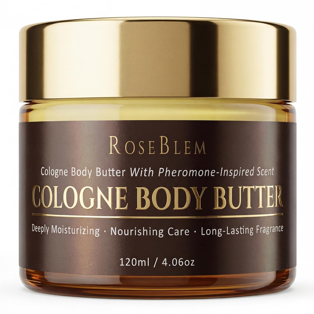Cologne-Inspired Body Butter for Men – New Formula 4.06 Ounce (Pack of 1)