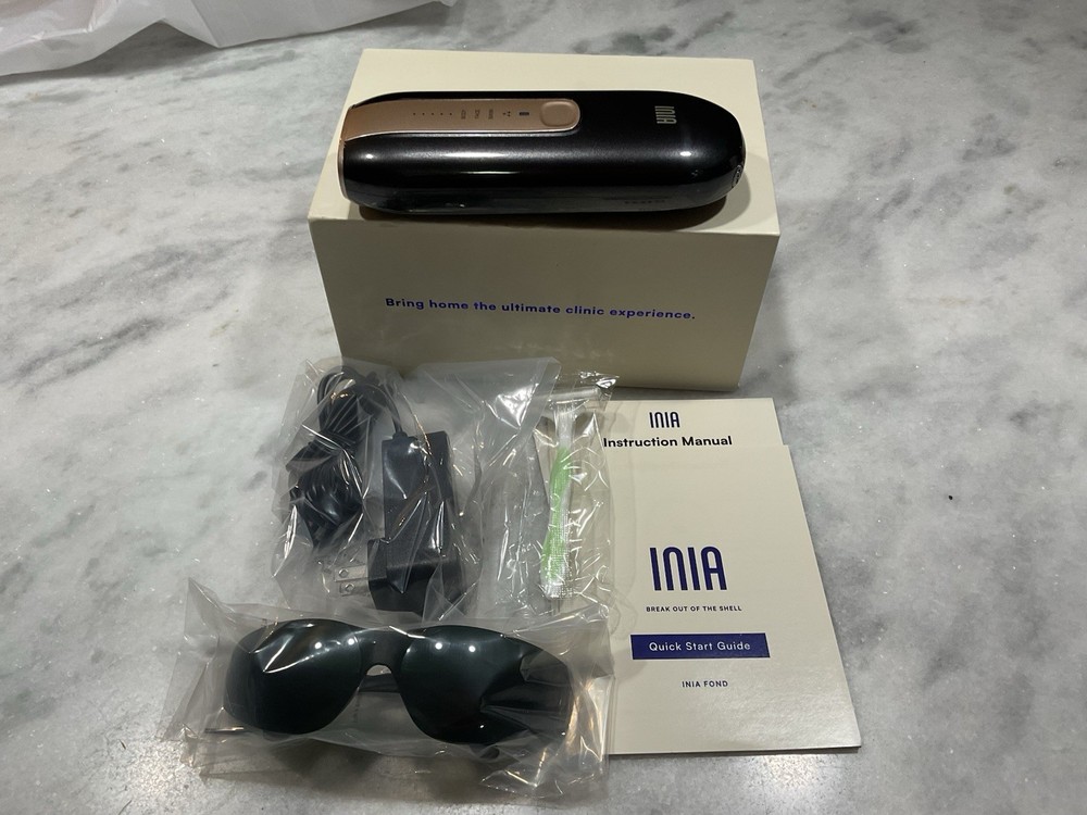 INIA IPL Hair Removal Device Laser Permanent Removal System w/ Goggles Razor