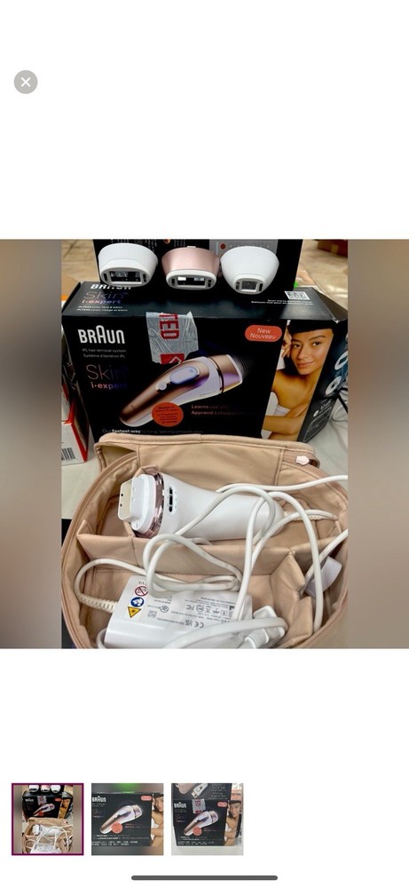 Braun Skin I Expert Smart IPL Hair Removal 3-Head Package with Gillette Venus