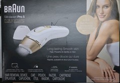 Braun Silk-expert Pro 5 IPL Hair Removal Device White Gold for Legs Arms Face