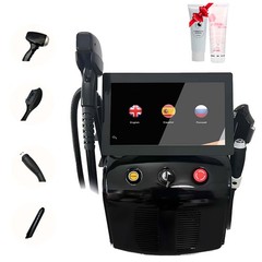 4IN1 755nm 808nm 1064nm Diode Laser Hair Removal Pico Tattoo IPL NG YAG Machine