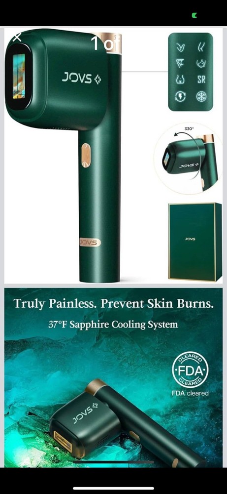 JOVS JR5-E Hand-Held Laser IPL Hair Removal Device for Women and Men (READ)