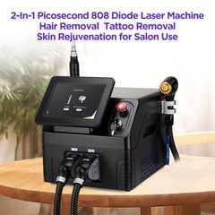 2IN1 808nm Diode Laser Hair Removal Pico NG YAG Laser Tattoo Beauty Machine