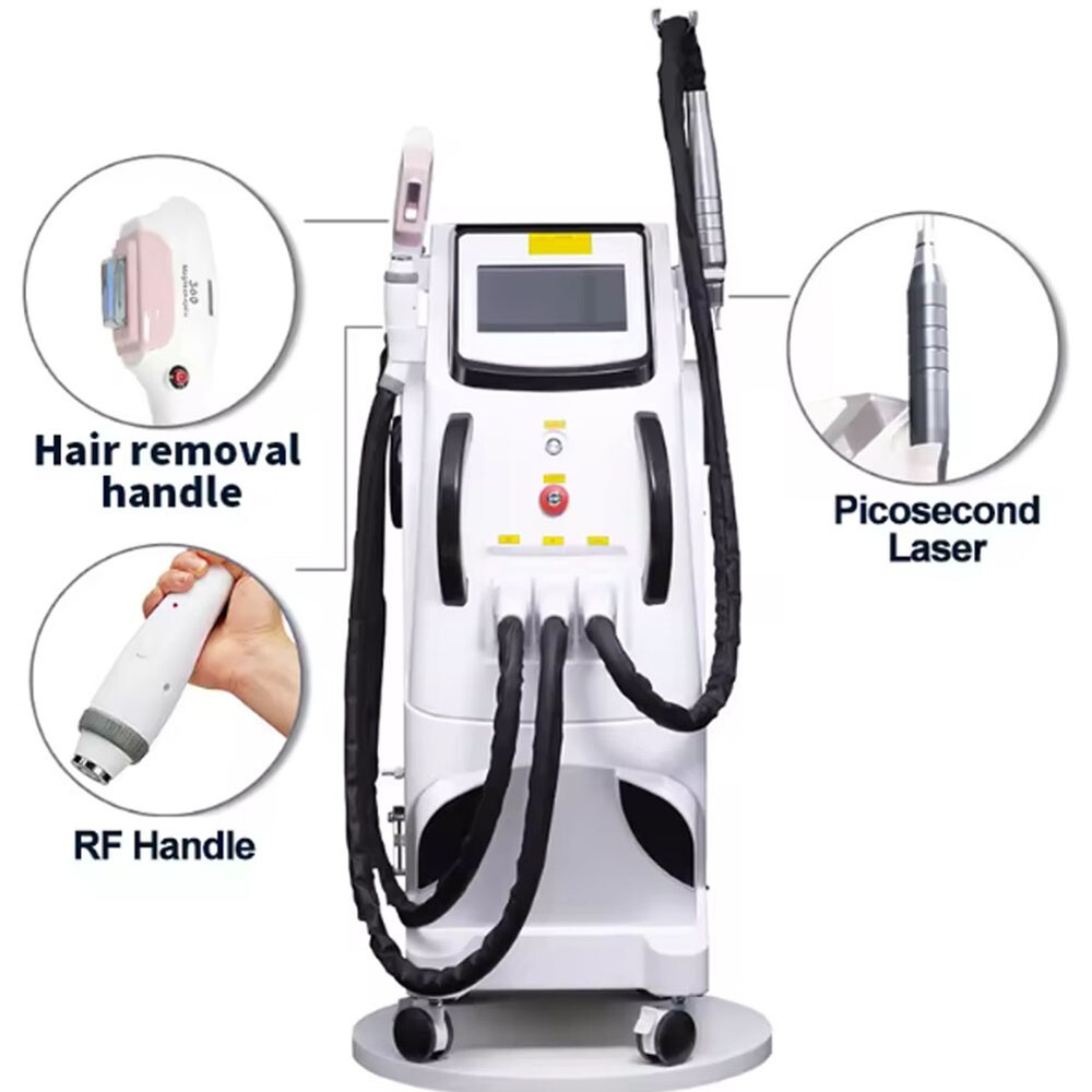 4 In 1 Picosecond Laser Tattoo IPL Opt Hair Removal Multifunction Beauty Machine
