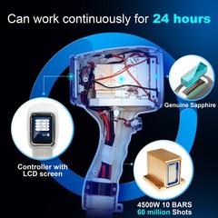 New 2-in-1 Diode Laser Hair Removal 4-Wave 16 Bars & Pico Tattoo Removal Machine