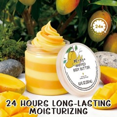Embleaf Mango Whipped Body Butter, Shea Butter 7.05 Ounce (Pack of 1)