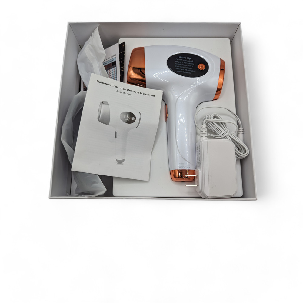 SIMPLINE AI01 White Rose Gold 99W IPL Hair Removal Device With Manual