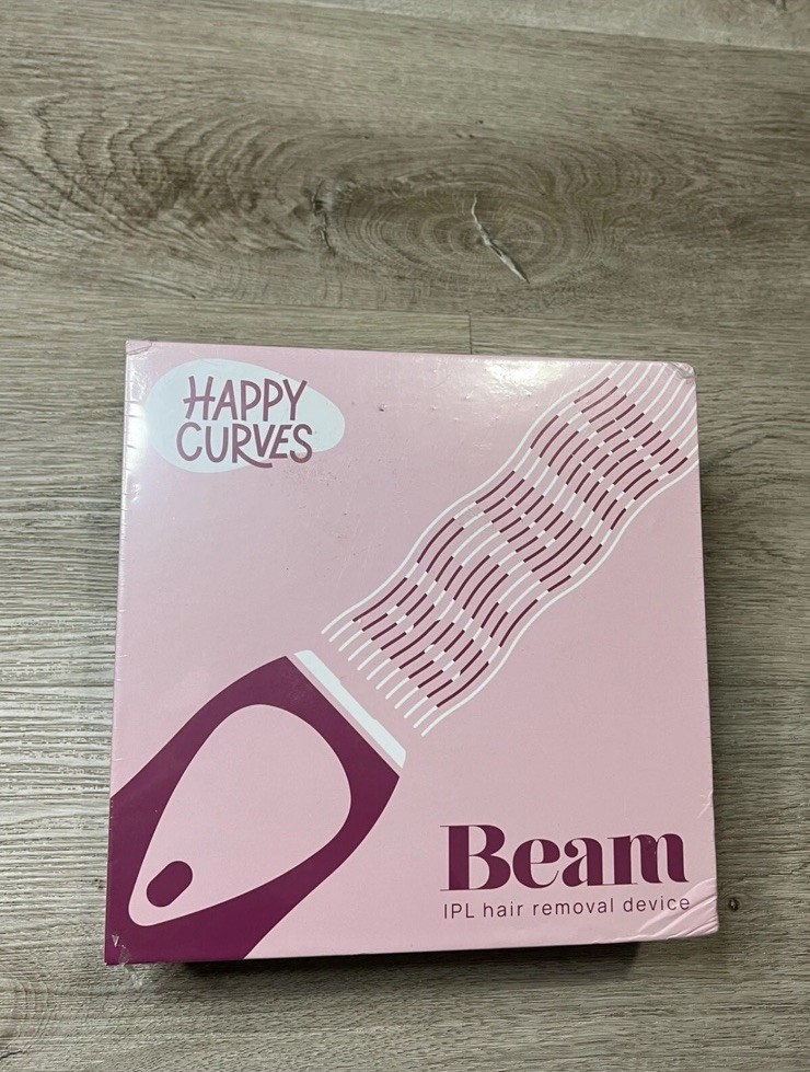 HAPPY CURVES Beam IPL Laser Hair Removal Device – Complete Kit New!!