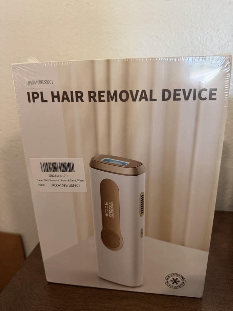 IPL Hair Removal Device JPLKA10BWUS9901 White Gold Ice Cooling for Body Face